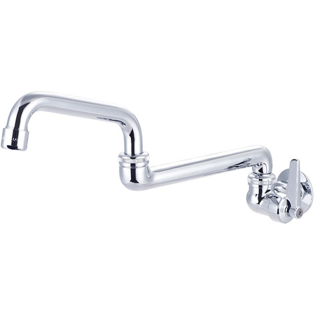 Central Brass Wall Mount Pot Filler, NPT, Wallmount, Polished Chrome, Connection Size: 1/2" 0398-ULEEX0